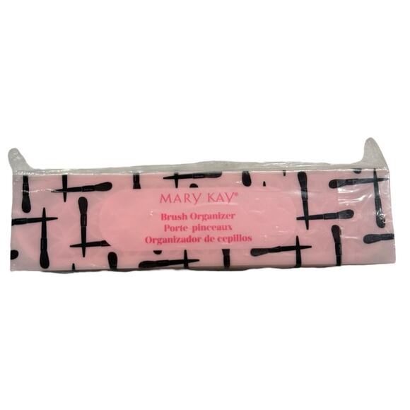 Mary Kay Makeup Brush Organizer Silicone Pink & Gray NWT - Picture 2 of 3